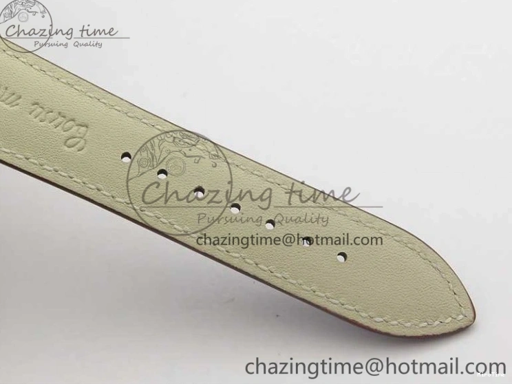 MIROTIME 1219 Calatrava 5524R Pilot Travel Time RG GRF Brown Dial on Brown Leather Strap MIYOTA TopPick 7155